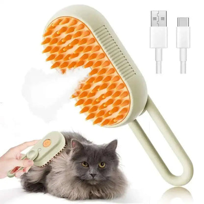 Cepillo de Vapor para Mascotas - ¡Masaje y limpieza en uno!