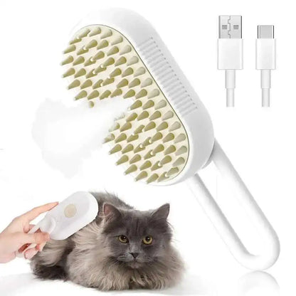 Cepillo de Vapor para Mascotas - ¡Masaje y limpieza en uno!