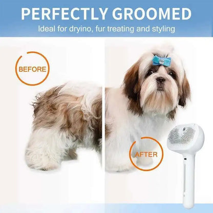 Cepillo de Vapor para Mascotas - ¡Masaje y limpieza en uno!